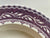 Vintage Masons Floral Kaleidoscope Lavender / Purple Transferware Rimmed Bowl Leaf