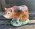 Vintage English Country Spotted Oxford Sandy Pig w/ Piglets Planter Figurine Japan
