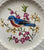Antique Artist Signed Flowers 🌸 & 🐦 Bird Eastern Bluebird Plate Relief Border