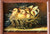 Vintage Hand Painted Oil Painting Trumeau Style Mirror Birds Nested in a Basket