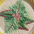 Antique 19C Majolica Plate Fern Fronds Begonia Yellow Basketweave
