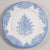 Light Blue English Transferware Plate Christmas Tree