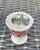 Bi Color Transferware Egg Cup Rust Red & Black Spode Copeland Beverley European Scenery