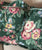 Vintage Pair of Ruffled Green Pink  English Country Flowers Tulips Roses  KING 2 Shams