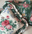 Custom Designer Pillow Reversible Ruffled Green Pink Chintz English Country Flowers Green & Pink Roses