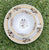1835 RARE Floral Yellow Bi Color Transferware Teacup & Saucer Birds & Cherry Blossom