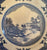 Vintage Grindley English Chinoiserie Landscape Star Salad Plate Aesthetic Blue Transferware