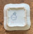 Pair of Antique Gray English Transferware Butter Pats or Salt Dips