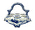 Antique Blue & White Royal Bonn FRESH EGG Handled Carrier Holder
