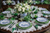 Blue & White China English Transferware Plate Horses Stream Stagecoach English Village