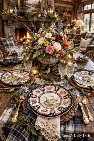 Copeland Spode Upland No.2 Woodcock Game Bird Enameled Clobbered Antique Bi Color Transferware Plate