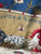 Blue Pillow Needlepoint Cover French Country Hen on Basket  Floral