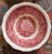 Instant Wall Display - Collection - Red English Transferware Plates Overdoor Arrangement of 7 Mix n Match