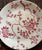 Instant Wall Display - Collection - Red English Transferware Plates Overdoor Arrangement of 7 Mix n Match