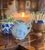 Vintage German Blue & White Floral Match Holder Mini Children’s Creamer Pitcher