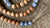 6’ Wood and Blue & White Porcelain Beaded Garland with Jute Tassels