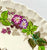 Vintage Wedgwood Green & Lavender Purple English Transferware Plate Bramble Berry Wreath & Vines