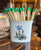 Vintage English Worcester Bellflowers & Spring Gentian  Flowers Matches / Toothpick / Cigarette Holder