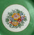 Antique Clobbered Green Plate Embossed Floral Border Rhapsody George Jones Hand Painted Floral Bouquet