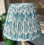 Blue and White Turquoise Flowers Pleated Lamp Shade