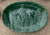 12 Piece Instant Collection Platewall Green & Brown Transferware &  Majolica Leaf Plates Platter & Butter Pats