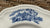 Vintage Blue Toile Transferware Scalloped Plate English Garden Scenes Cottage
