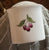 hand Painted Leaves & Berries Vintage Transferware Business Card or Match Holder