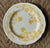 14 Piece Majolica Green & Yellow Transferware Instant Platewall Vintage English Plates