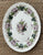 Vintage Wedgwood Green & Lavender Purple English Transferware Platter Bramble Berry Wreath & Vines