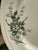 Vintage Green English Transferware Platter Shabby Roses  Tulips Ranunculus Peony