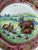 Antique 1891 Copeland Spode  Polychrome Rabbit Plate - Rare Victorian Transferware