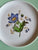 Antique Wedgwood Plate | Embossed Border | Mint-Aqua Band Periwinkle Blue Anemone Floral | c.1905–1930
