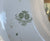 Antique Green Transferware Relish Crescent Bone Dish J Clementson