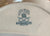 Antique Teal Green Transferware Crescent Bone Dish Woodbine