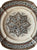 Aesthetic Black Transferware Fluted Plate Spode Circa 1880 Primrose Kaleidoscope RARE