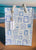 NWT Blue & White Heavy Duty Tommy Bahama Canvas 4 Compartment Wine Bottle Tote w/ Thick Rope Handles