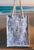 NWT Blue & White Heavy Duty Tommy Bahama Canvas 4 Compartment Wine Bottle Tote w/ Thick Rope Handles