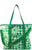 NWT Kate Spade Green Daisy Gingham Daisy Insulated Cooler Tote