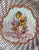 HTF Antique Red Multicolor Transferware Plate Spode Copeland Ornate Urn of Spring Tulips & Flowers