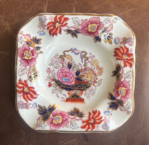 Masons Imari Brocade Red Chinoiserie Transferware Square Ashtray Coaster Spoon Rest