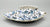Antique Lefton Tonal Blue Paisley Leaf Shape Matches Holder