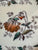Brown Transferware Hand Enameled Platter Antique Wedgwood Vine Autumn Flowers