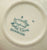 Teal Transferware Tab Handle Sauce or Butter Pat Victorian Florals  Grindley Restaurant Ware