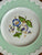 Antique Wedgwood Plate Embossed Border | Mint-Aqua Band w Blue & Purple Morning Glory Flowers c.1905–1930