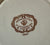 Brown Vintage English Transferware Soup Bowl / Plate Shabby Roses & Victorian Scrolls