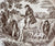 Spode Brown Transferware Plate Equestrian Decor Man on Horse Dogs Hunter Byron Hunt Scene
