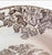 Spode Brown Transferware Plate Equestrian Decor Man on Horse Dogs Hunter Byron Hunt Scene