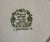 rare Green English Transferware Plate  Ridgway Jacobean Paisley Flowers