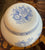 Pair of Light Blue & White Floral Pheasants English Ginger Jars Vintage Transferware