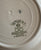Rare Antique Green Transferware Gilt Embellished Plate